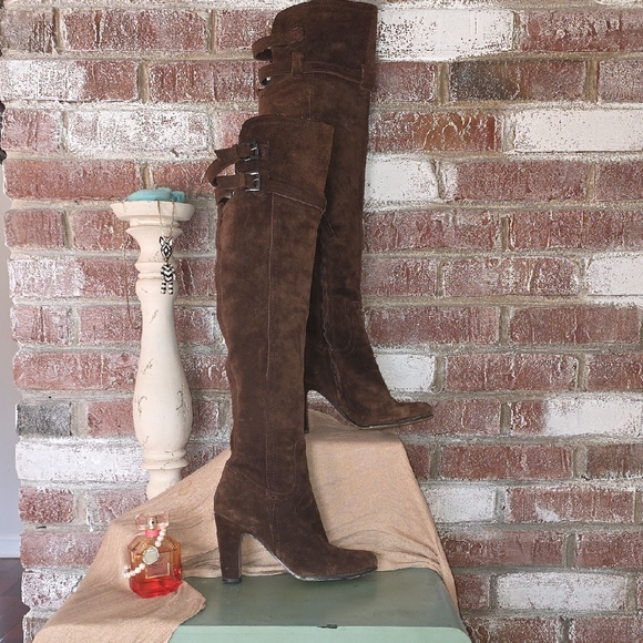 Sam Edelman Shoes - Brown Suede Knee-High Boots